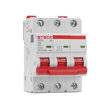 Imagem de Steck, Disjuntor Serie Sda63 6a 3p 400v Curva C 10ka SDA63C06