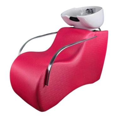 Imagem de Lavatório Confort Plus Cuba de fibra Branca estofado Rosa pink - Movei