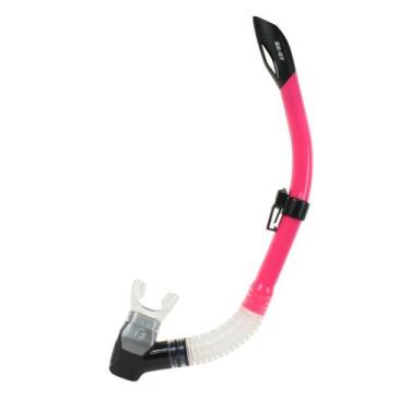 Imagem de Snorkel Respirador Mergulho Com Valvula Sk-07 Fun Dive, Transp, Rosa