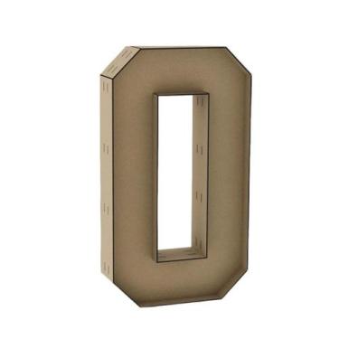 Imagem de Letra Caixa Grande O Mdf 100Cm De Altura Decoração - Doce Arte Em Made