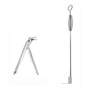 Imagem de Acessórios para grelha de aço inoxidável para grelha de gradeado e ferramenta de cinza para churrasqueira grande verde ovo Primo domo Kamado Joe Charcoal Grill Smoker (GG+at)