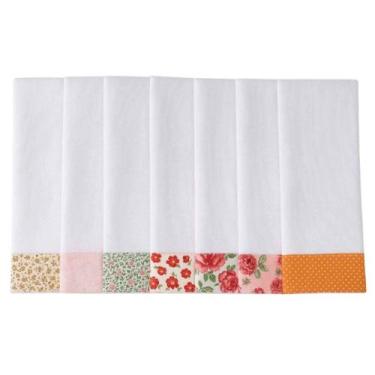 Imagem de Guardanapo Pano de Prato Algodão Pe de Galinha c/ Barrinha Sortidas 7 