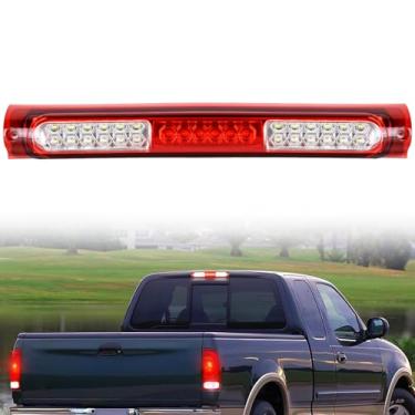 Imagem de Nilight Luz traseira da terceira luz de freio, montagem alta, 3ª parada, luz de ré, lente vermelha, compatível com Ford F150 1997 1998 1999 2000 2001 2002 2003 F-150 Heritage 2004 Lâmpada de cabine