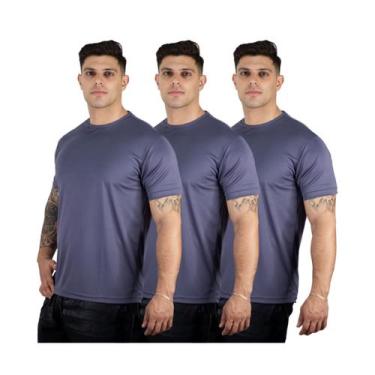 Imagem de Kit 3 Camisetas Básicas Dry Fit Premium Leves P/ Academia Esporte Core