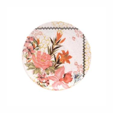 Imagem de Jogo De Pratos Sobremesa Em Cerâmica Unni Com 6 Peças 18,5cm Oxford Buque Tropical