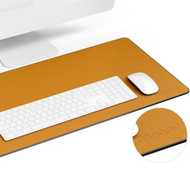 Imagem de Mouse Pad Desk Extra Grande Em Poliuretano - Geonav - Preto E Caramelo