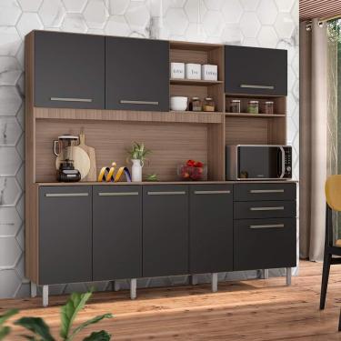 Imagem de Cozinha Moderna Montana Grafite Angra Madine