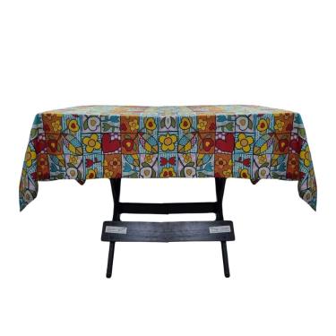 Imagem de Toalha Mesa Oxford Estampado 1,50x1,50 4 Lugares Quadriculado