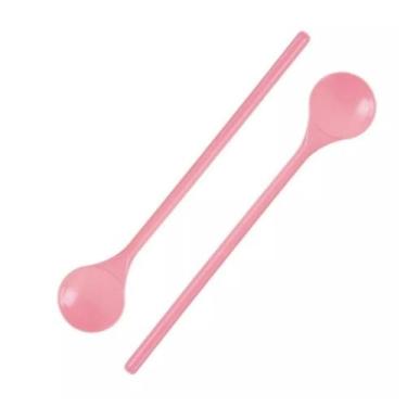 Imagem de Kit 2 Colheres Para Jarra de Suco Drink Cabo Longo 29cm - Injetemp, Ro