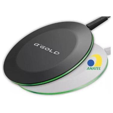 Imagem de Carregador Sem Fio Por Indução Turbo 20W Com LED Compatível Com QI - A