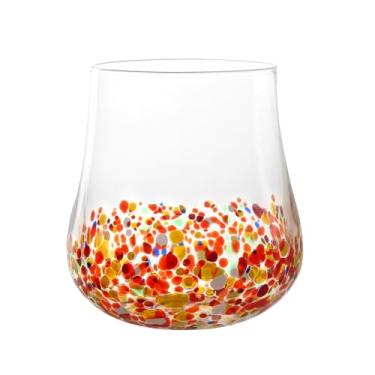 Imagem de Jogo de 2 copos baixo Festa vidro 450ml A10cm vermelho