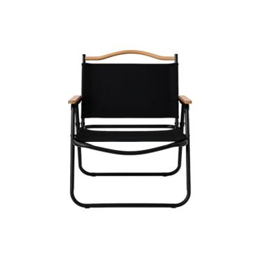 Imagem de Cadeira Dobrável Reforçada Portátil para Camping, Escritório ou Área Externa – Apoio de Braço