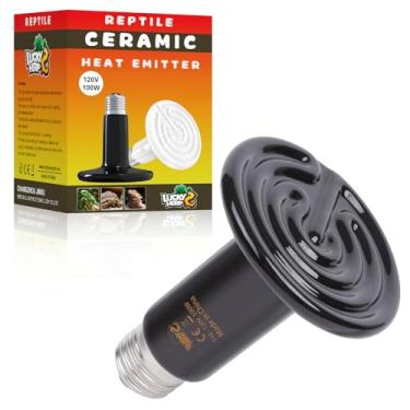 Imagem de LUCKY HERP Lâmpada De Aquecimento Para Répteis - Lâmpadas Emissoras Cerâmica 100 W (1 Unidade), Sem Lâmpada, Répteis, Anfíbios, Galinhas, Chocadeiras, Galinheiros, Lagartos, Tartarugas