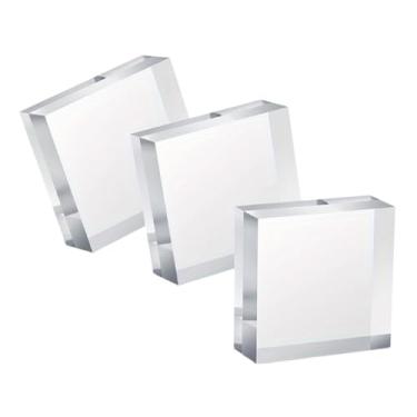 Imagem de LCSVCCXA Suporte de Acrílico para Exposição de Joias com 3 Peças para Brincos, Anéis, Colares, Pulseiras, Organizador de Mesa Minimalista para Lojas E Exposiçõ