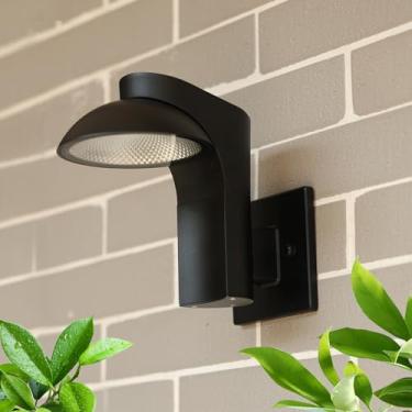 Imagem de LLUOTE Luminária De Parede Externa Led Regulável, Lâmpadas Que Podem Ser Giradas 350 Graus, Iluminação Montada Em Arandelas Varanda, 10%-100% 3000K, À Prova D'Água Ip65 Para Decoração Pátio, Porta E