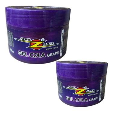 Imagem de Gel para cabelo Mega fixador efeito cola 300g - Afro Arts