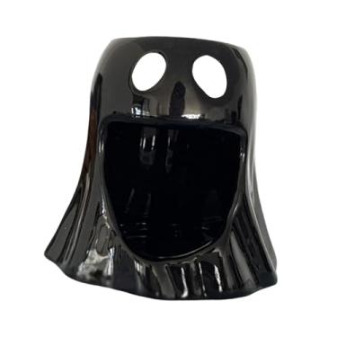 Imagem de WeiLaiKeQi Queimador de óleos essenciais, ceras derretidas, aquecedor de fragrâncias, difusor de aromas decorativos, suporte para velas tealight para ioga, spa, Preto