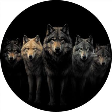 Imagem de Capa Personalizada para Estepe Ecosport Crossfox Aircross Lobos na Neve CN1076 - Lorben