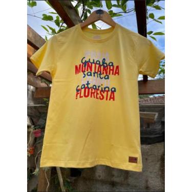 Imagem de Camiseta infantil floresta amarela - Guaba 