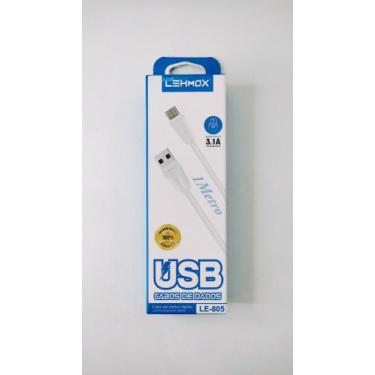 Imagem de Cabo usb V8 3.1 1 metro - Lehmox