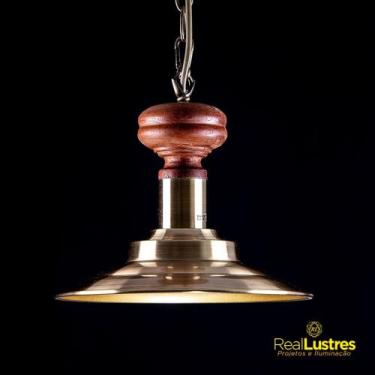 Imagem de Pendente Vintage dourado - Bioled Brasil