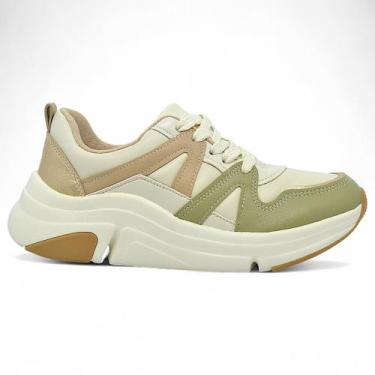Imagem de Tenis Modare Ultra Conforto Feminino Chunky Sneaker Macio, Verde, 36