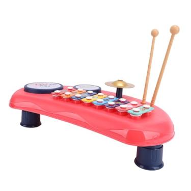 Imagem de Generic Brinquedo de Piano bebê, Batendo a Mão Piano Brinquedo Portátil Educação Early para Crianças (Vermelho)