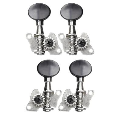 Imagem de Pino de afinação de ukulele clássico + 2R Tuners cabeças de máquina abertas botões para ukulele 4 cordas peças de guitarra sintonizadores clássicos ukulele 2R2L