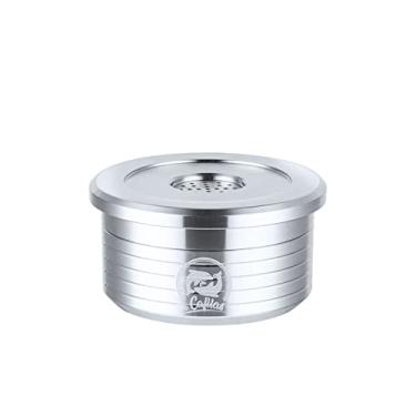 Imagem de Chusui Cápsulas de café reutilizáveis em aço inoxidável Filtro de copo reutilizável para cápsulas de café compatível com Delta Q CX