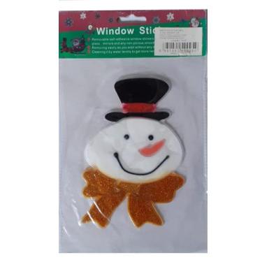 Imagem de Adesivo de Natal Para Janela de Vidro Parede Papai Noel 15cm - Rio Tij