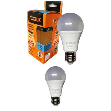 Imagem de Kit 2 Lampada Led Bulbo A60 10w 12v 6500k Foxlux
