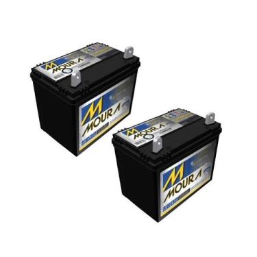 Imagem de Kit 02 Bateria Estacionaria Moura Nobreak 12v 33ah - 12MN30