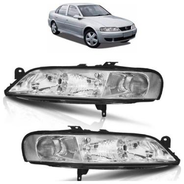 Imagem de Farol Dianteiro Vectra Millenium 2000 2001 2002 2003 2004 2005 Máscara