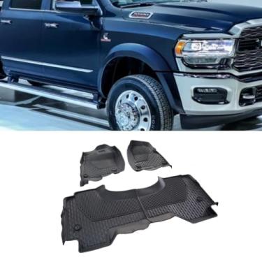 Imagem de TPE Almofada de pé de carro inodora, resistente à sujeira, resistente ao desgaste para Ram 2019-2020, kit de carroceria, acessórios de carro (fileira dupla)