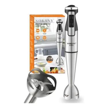 Imagem de Processador Misturador Mixer De Mão Portátil 1000w Sopa Whey - Sokany,