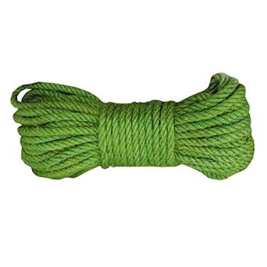 Imagem de Fendawn Strive Corda De Juta Verde 100% Natural Para Decoração Natal, Cânhamo Projetos "Faça Você Mesmo", 1/4" X 66 Pés
