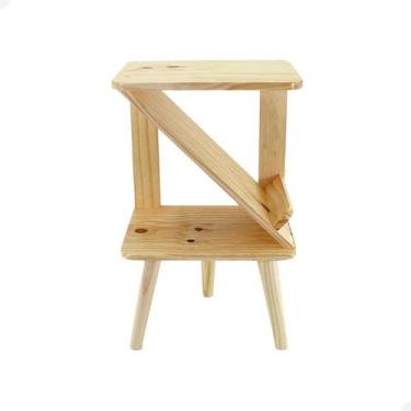 Imagem de Mesa Cabeceira Z Tripé Retrô Pé Palito Quarto Sala - Beto Moveis, DIRE