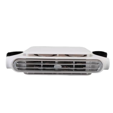 Imagem de Ymiko Ventilador de Assento de Carro, Carro Montado No Local Traseiro de Resfriamento fã Sem Tiro Traseiro fã de Ventilador de Resfriamento de 3 Velocidades fã de Refrigeração do (Branco)