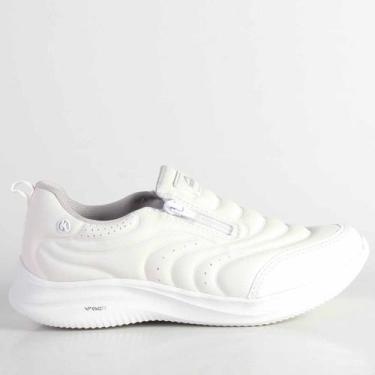 Imagem de Kolosh Tenis Casual Cf Ziper Fem K7032a Branco, Branco, White, 0002, 3