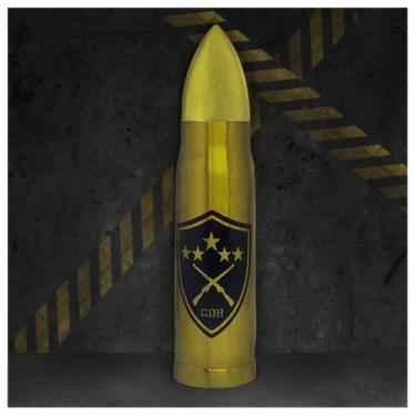 Imagem de Garrafa Formato Bala de Inox Estampa Armas 500ml - Gici Casa
