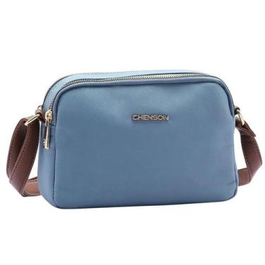 Imagem de Bolsa Chenson Feminina Microfibra Transversal 3484133, Cinza