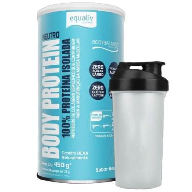 Imagem de Body Protein Isolado Neutro 450g Coqueteleira - Equaliv