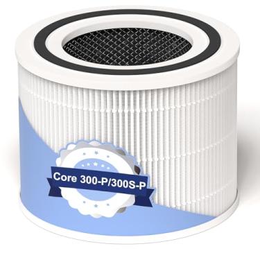 Imagem de RGBflt Filtro de substituição Core 300 para purificador de ar LEVOIT Core 300, Core 300S e Core 300-P, substituição de filtro HEPA verdadeiro 3 em 1, Core 300-RF, Core 300-RAC, 1 pacote, branco