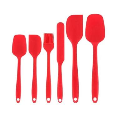 Imagem de Conjunto De Espátulas De Silicone De Grau Alimentício Antiaderente Res