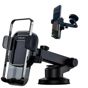 Imagem de Suporte Celular para Carro, 360°, Antivibração, Antiqueda, Fixação Firme no Vidro e Painel Veicular Automotivo Universal, Compativel com todos os Celulares Apple iPhone Samsung Galaxy - Premium