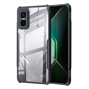 Imagem de Ltezixal Capa compatível com Infinix GT 30 Pro 5G, [à prova de quedas] [à prova de suor] [à prova de impressões digitais] capa protetora para celular compatível com Infinix GT 30 Pro 5G, preta