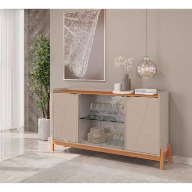 Imagem de Buffet Bari 1.70 Off White/Cedro - Casa D Móveis
