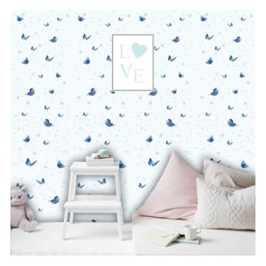 Imagem de Papel de Parede Decorativo, Borboletas, Cromo Sign