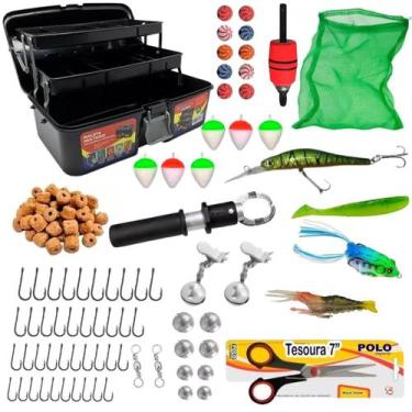 Imagem de Kit De Pesca Com Iscas Maleta E Acessorios - Summer