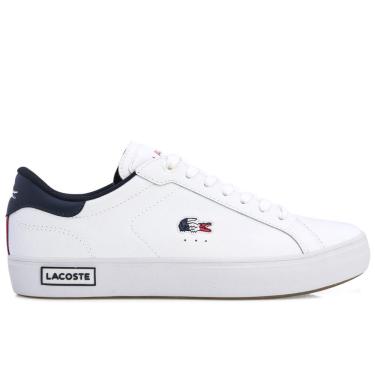 Imagem de Tênis Lacoste Powercourt Branco Marinho e Vermelho-42